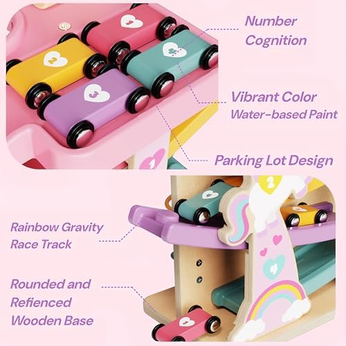 Montessori Toddler Toys for 1-2 Year Old Girls, First Birthday Gifts, Pink - Image 5