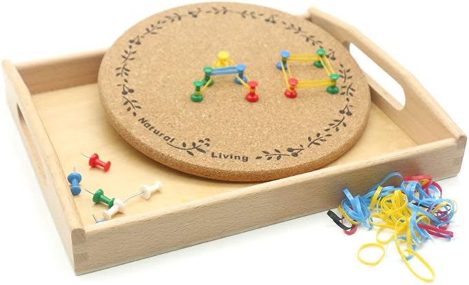 DANNI Gudong Montessori Practical Life Material Hammer and Nails Set with Wooden Tray Montessori Educational Wooden Toys for Children (1) - Image 8