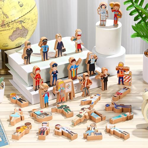 Blosssound 30 Pcs Community Helpers Blocks Preschool Community Helpers - Image 5