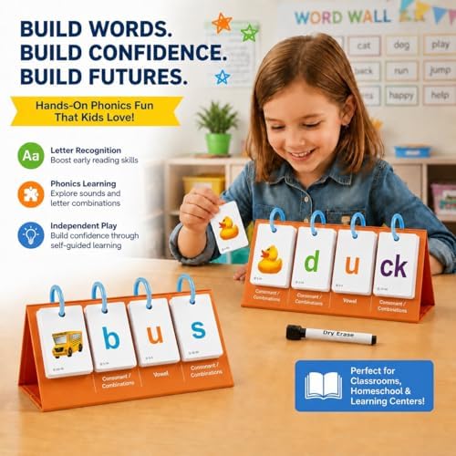 Alened Phonics Flash Cards, Sight Words Flash Cards Kindergarte Kids 3-8 - Image 3