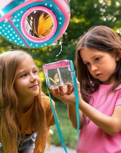 ROBUD Pink Dual Bug Catcher for Kids, Bug Catching Kit with Bag Kit, Pink Outdoor Exploration Set for Camping, Montessroi Toy for Kids Coming Closer to Nature, WRP60 - Image 5