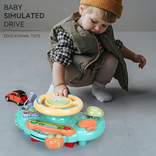 Caterbee Baby Turn and Learn Driver Steering Wheel Toys (Blue) - Image 2