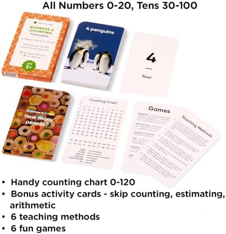 Award-Winning Numbers & Counting Flash Cards for Kids Ages 3-8 – Learn Counting 0-100, Number Recognition & Basic Math – 36 Durable Cards with Real Images for Preschool to Kindergarten - Image 3
