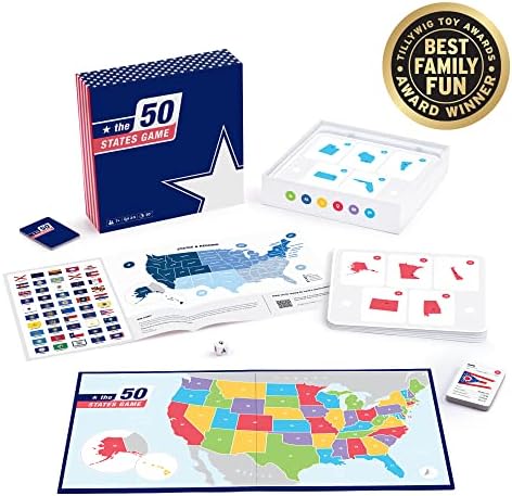 The 50 States Game - US Geography Board Game - Educational Game for Kids & Adults - Fun Learning for Teenage Boys & Girls - Image 5