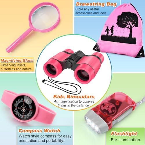 Kids Explorer Kit & Bug Catcher Kit, 7 Pcs Kids Outdoor Exploration Set - Image 4