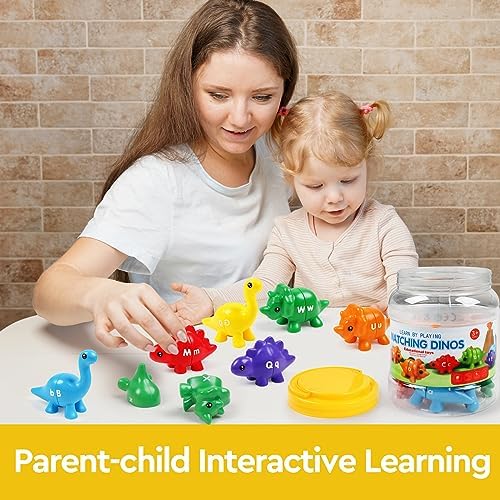 GKDOMS Alphabet Dinosaurs Matching Toy, Toddlers ABC Learning Dinosaurs - Image 4