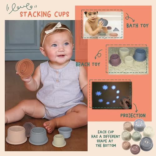Baby Toys 6-12 Months, 6 in 1 Montessori Toys for 6-12 Months - Image 3