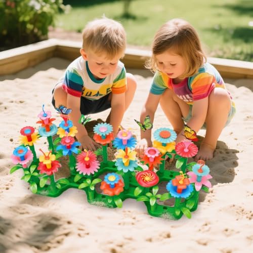 SpringFlower Flower Garden Building Toys, for Girls 3 4 5 6 7 Years Old - Image 2