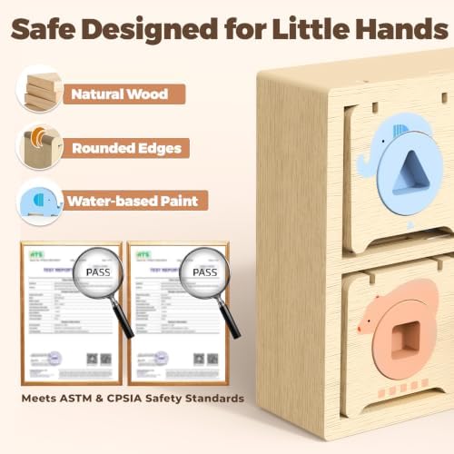 Montessori Toys for 2 Year Old|Wood Lock and Key Toddler Learning Toys - Image 5
