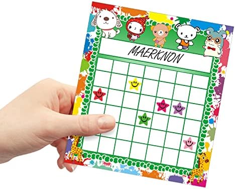 REGELETO 80 Pack Classroom Incentive Chart for 2 Designs with 2400 Pieces Colorful Star Stickers for Students Classroom Teaching or Family Using - Image 3