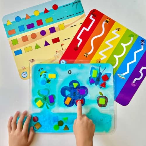 hand2mind Colors & Shapes Sensory Pad, 16 Activities, 24 Shapes, Ages 3+ - Image 4
