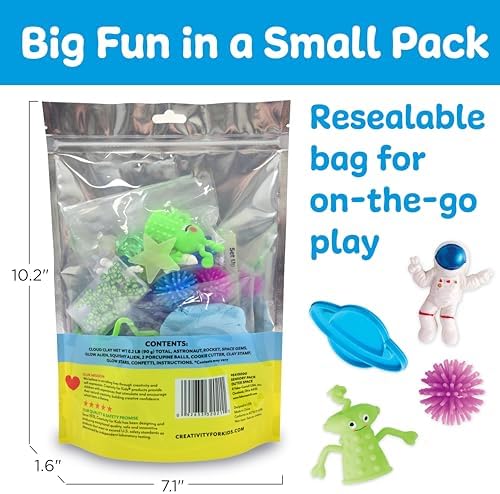 Creativity for Kids Sensory Pack: Outer Space - Toddler Activities and Space Toys, Gifts for Kids, Sensory Toys for Toddlers (Ages 3+) - Image 3