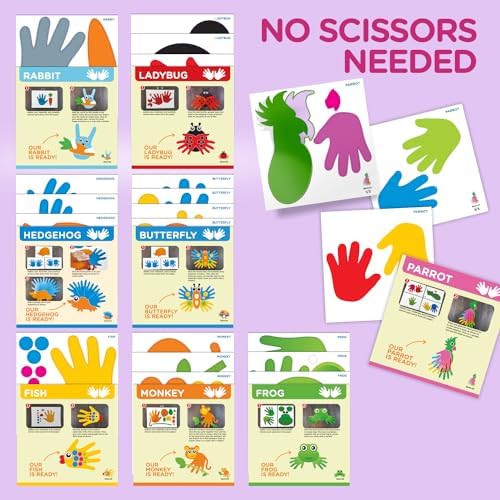 Arts and Crafts Kit for Toddlers Ages 2, 3, 4, 5 Years. Easy Animal Crafts for Kids - Image 3
