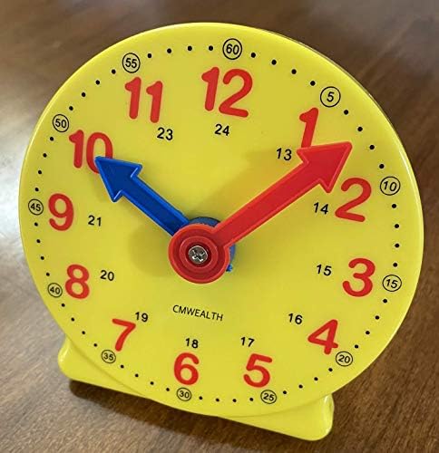 Learning Clock for Kids, Student Learning Clocks Teaching Time 12/24 Hours Geared Clock 4+Years Seller by Unknown