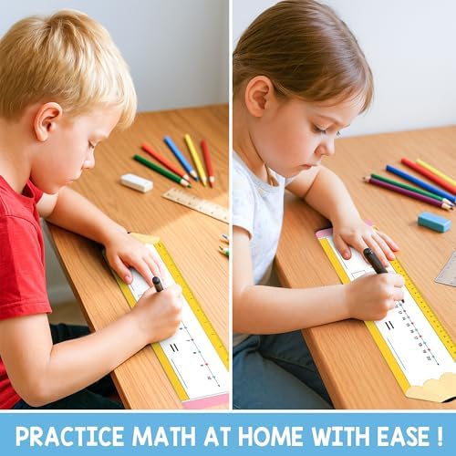 Number Line Dry Erase Boards Cards, 26 Pack 4x14 Pencil Theme - Image 6
