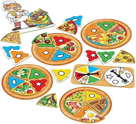ORCHARD TOYS Moose Games, Pizza! Game. Match Colors and Shapes to Make a Perfect Pizza. for Ages 3-7 and 2-4 Players - Image 2