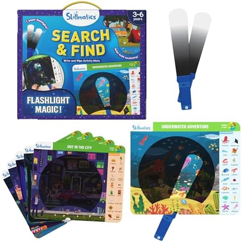 Skillmatics Preschool Learning Activity – Search and Find, Flashlight Magic by Skillmatics