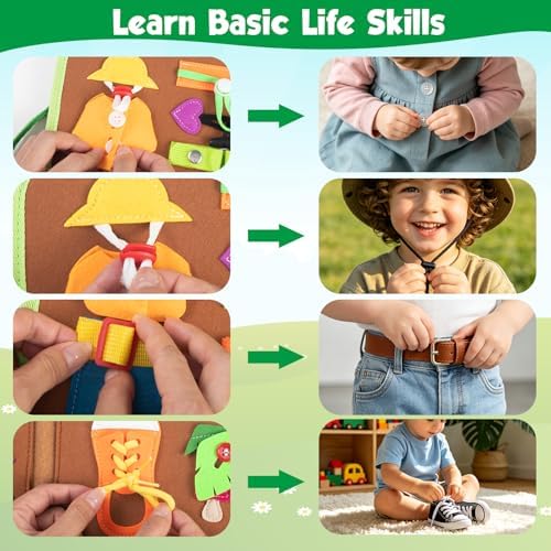 Busy Board Montessori Toys for 2 Year Old Boy Girl Birthday Gift Busy Book - Image 4