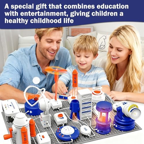 Science Toy Sets, AI Intelligent Voice Physics Circuit Electronic Building Block Puzzle Toy STEM Education Toy Set Holiday Birthday Gift 500+ Projects 66PCS for Students Children Aged 3+ - Image 3