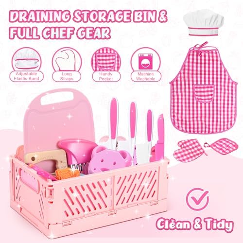 Kids Knife Set for Real Cooking, Montessori Toys, Kids Cooking Sets Real - Image 5