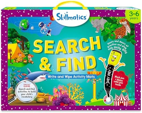Skillmatics Search and Find – Preschool Learning Activity, Gift for Kids by Skillmatics