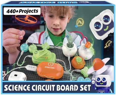 SMILESSKIDDO Science Kits for Kids, STEM Toys for Kids, 16 Circuit Parts by SMILESSKIDDO