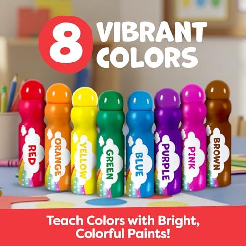 Dot Markers For Toddlers 1-3 - Dot Art Paints Washable For Kids - Includes Printed & PDF Coloring Sheets - Toddler Arts And Crafts for Kids Ages 2-4 - Preschool Learning Activities, Bingo Daubers - Image 5