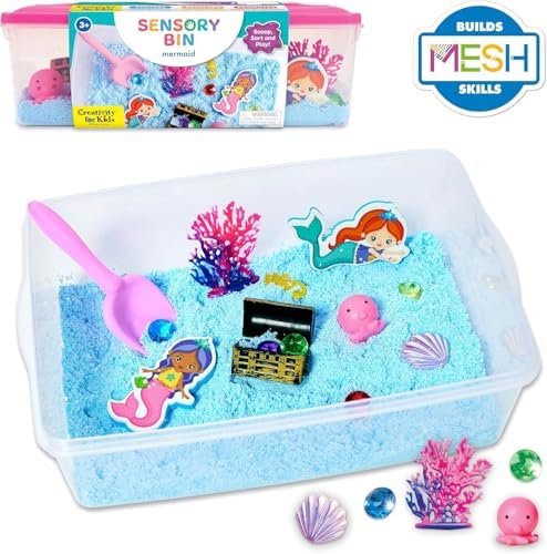 Creativity for Kids Sensory Bin: Mermaid - Mermaid Toys and Sensory Bins for Toddlers, Sensory Box and Bin Filler, Toddler Activities and Gifts for Girls (Ages 3+) - Image 5