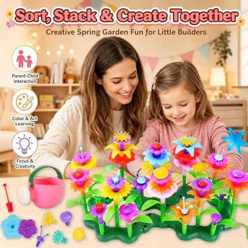 99pcs Flower Garden Building Toys Set - STEM Montessori Toys for Girls - Image 6
