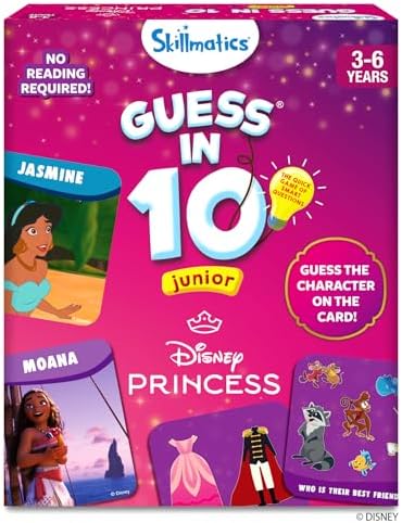 Skillmatics Guess in 10 Card Game Disney Princess – Gift for Preschool Kids by Skillmatics