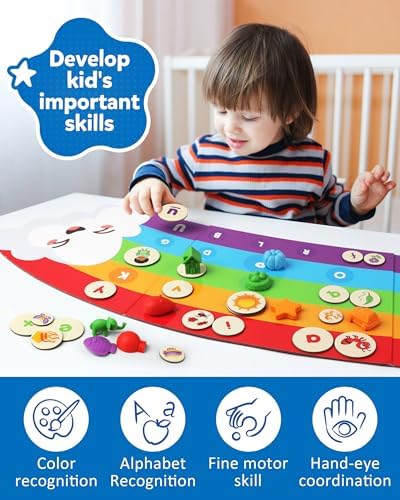 Coogam Rainbow Alphabet Learning Toy Magnetic Letters Game - Image 6