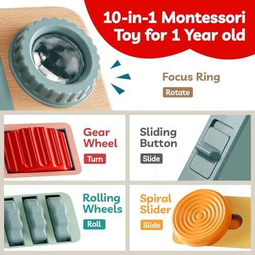 TOP BRIGHT Busy Board for 1 Year Old, Montessori Toys for Toddlers - Image 3