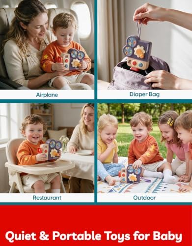 TOP BRIGHT Montessori Busy Board for 1 Year Old, 1 Year Old Boy Girl Gifts - Image 4