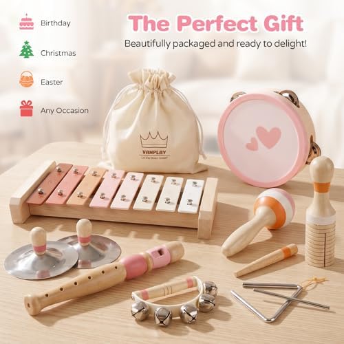 Vanplay Montessori Musical Instruments Toys for 2 3 Year Old Girls Gifts - Image 6