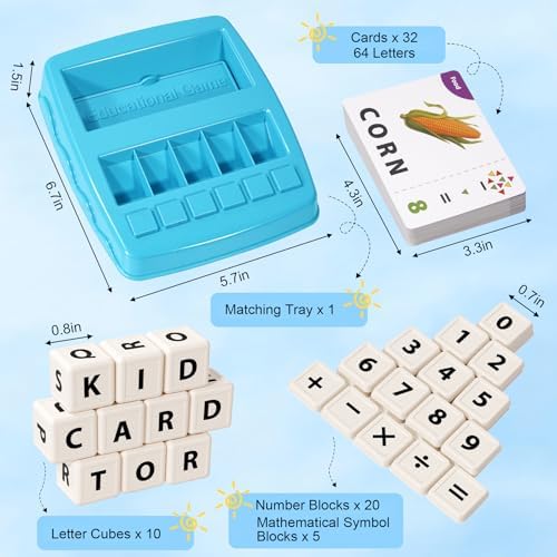 Montessori Matching Letter Game Toys for 3 4 5 Year Old Boy Girl Gifts Kids - Image 2