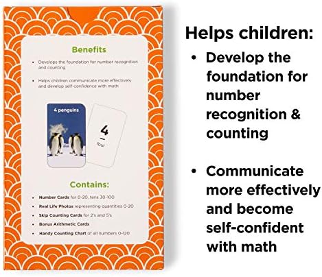Award-Winning Numbers & Counting Flash Cards for Kids Ages 3-8 – Learn Counting 0-100, Number Recognition & Basic Math – 36 Durable Cards with Real Images for Preschool to Kindergarten - Image 4