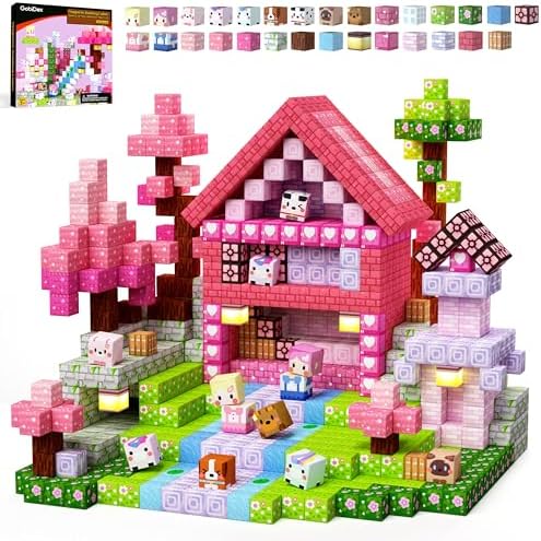 GobiDex 200PCS Magnetic Blocks Kid Building Toys for 3+ Years Old Girls by GobiDex