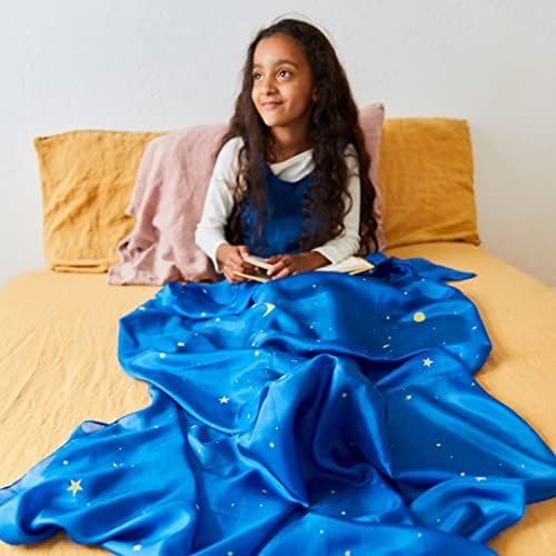 Sarah's Silks Giant Playsilk | 100% Silk Toy for Toddlers | Bright Colored Large Scarves for Fort Building and Pretend Play - Starry Night - Image 4