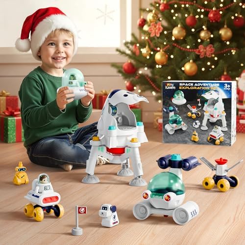iPlay, iLearn Kids Space Toy, Toddler Spaceship Solar System Planet Playset - Image 5