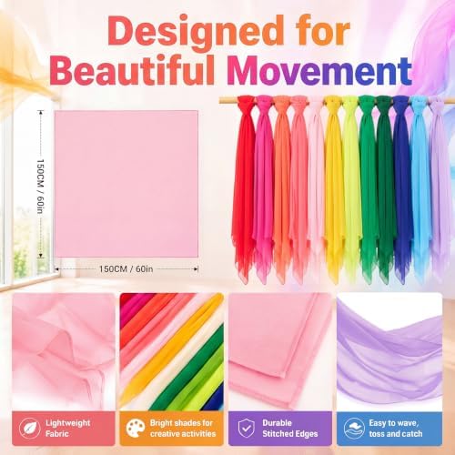 Breling Large Chiffon Play Scarves Bulk - Image 2