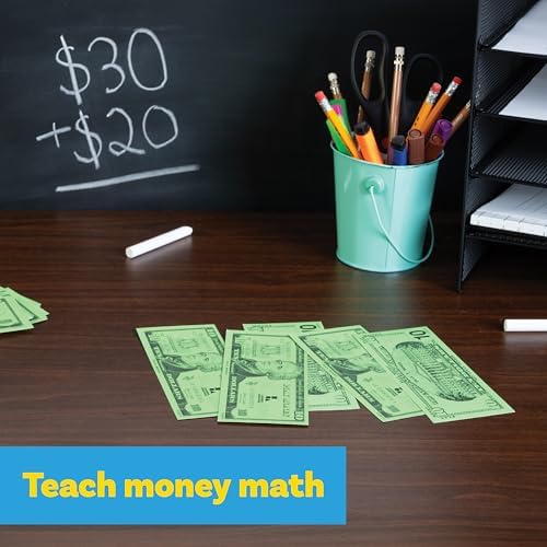 LEARNING ADVANTAGE Ten Dollar Play Bills, Set of 100 Paper Bills - Image 4