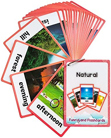 Lilias Natural Flash Cards, Toddler Learning Toys, Preschool Learning Toys, Homeschool Supplies, Learning Supplies for Kindergarten, 4.3 X 3.14 Inch, 23 Cards in Set by Unknown