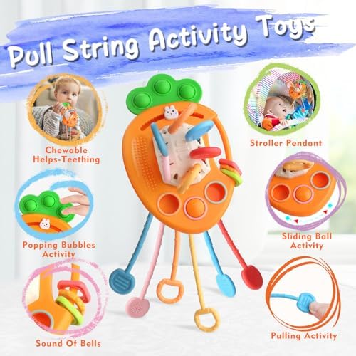 Vinlon Montessori Toy Set for Toddler Aged 6+ Month -Sensory Fine Motor Skill Learning Toys for Baby Boys Girls. Easter Basket Stuffers Valentine's Day Gift for 1 2 Years Old - Image 3