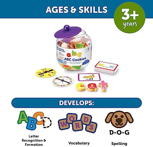 Learning Resources Goodie Games ABC Cookies - Alphabet Letters, Learn to Read and Write, Phonics and Spelling , Fine Motor Skills, Toddler Toys, Kids Games, Manipulatives Preschool Activities - Image 5