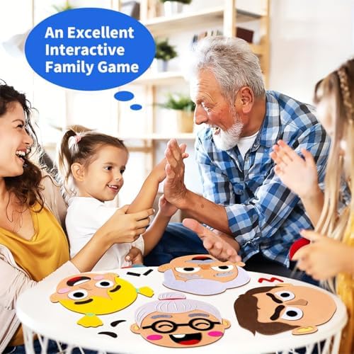 1Set Emotion Learning Felt Board Set for Kids, Montessori Sensory Toys, Interactive Storytelling Kit with 6 Facial Expressions, Early Education Tool for Toddlers - Image 5