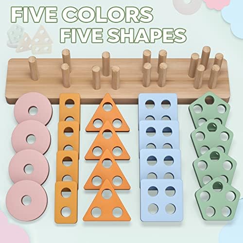 Montessori Toys for 1 2 Year Old Boy Girl, Toddler Toys Wooden Shape Sorter - Image 5