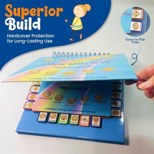 Thought-Spot I Know What to Do Flipbook | Emotions Wheel & Feelings Chart | Emotional Regulation Tool for Home, Class, or Calm Down Corner | Helps Kids Learn Coping Skills | Autism Must-Have - Image 3
