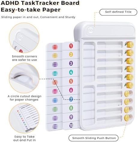 2 Pack Chores Chart for Kids Multiple Kids to Do List Board with Sliders - Image 3