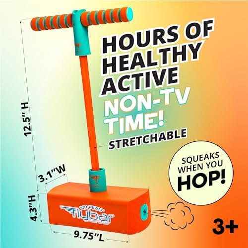 Flybar My First Foam Pogo Jumper for Kids Fun and Safe Pogo Stick for Toddlers, Durable Foam and Bungee Jumper for Ages 3 and up, Supports up to 250lbs (Orange) - Image 4