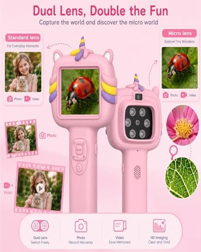 Microscope Camera for Kids Gifts Toys- Handheld Pocket Microscope Autofocus - Image 4